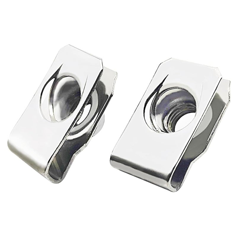 sotoolstop Store 1/4"-20 Regular Extruded U-Nut, U-Style Clip-On Nuts, Stainless Steel 18-8 (304) U-Type Clip Nuts, Pack of 20 - Image 1